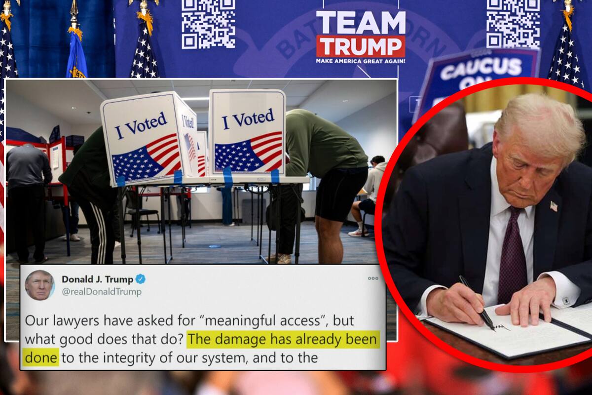 Trump firma reforma que podría “poner fin” al fraude electoral en EU, como denunció al perder la reelección en 2020