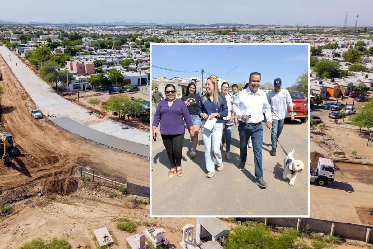 Rehabilitación de la Agustín Gómez del Campo en Hermosillo alcanza 75%: así quedará la vialidad entre García Morales y Navojoa