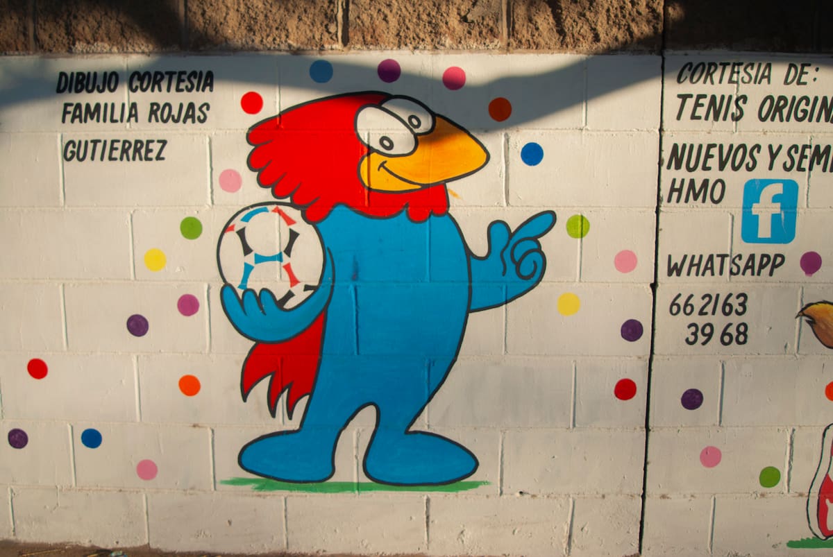 Footix de Francia 98 brilla en las paredes de Villa Verde. (Foto: Patrizio Caro)
