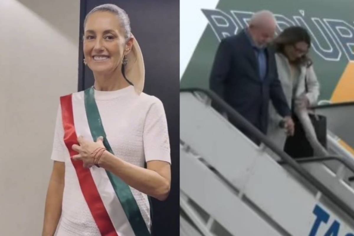 Presidente de Brasil llega para la toma de posesión de Claudia Sheinbaum; Díaz Canel también está en territorio mexicano