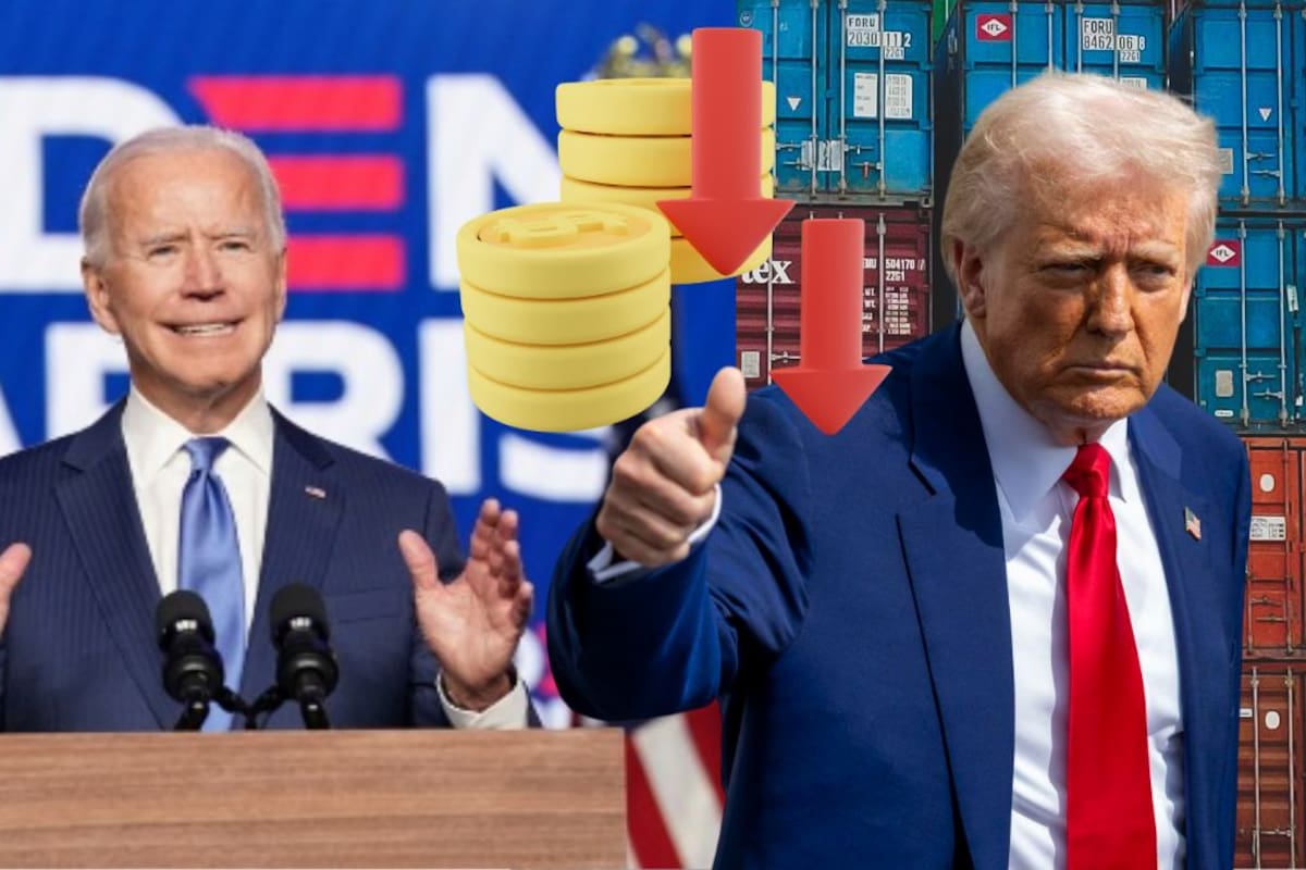 Trump responsabiliza a Biden por la caída del PIB y asegura que su política económica arancelaria traerá un auge sin precedentes