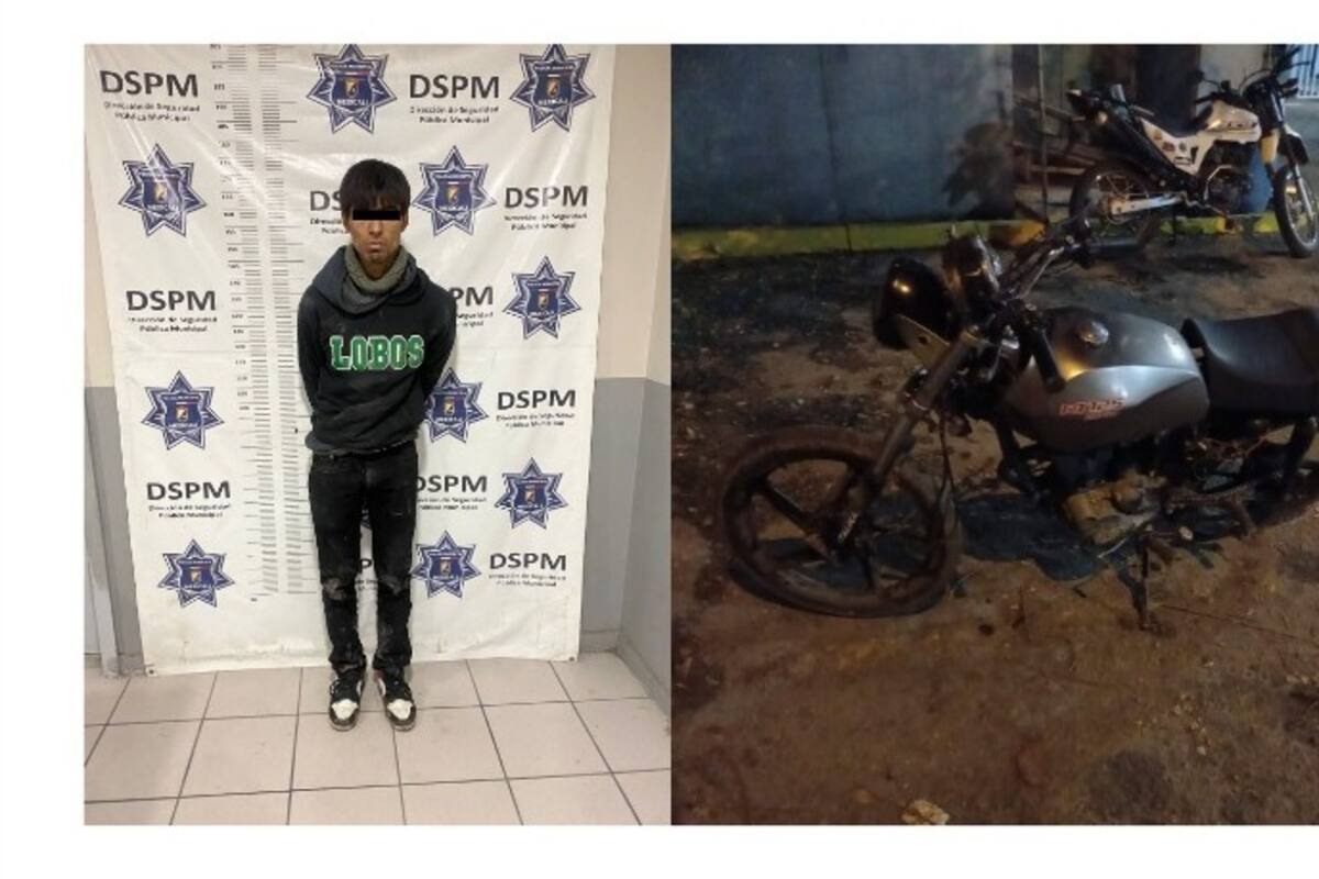 Atrapan a motociclista asaltante
