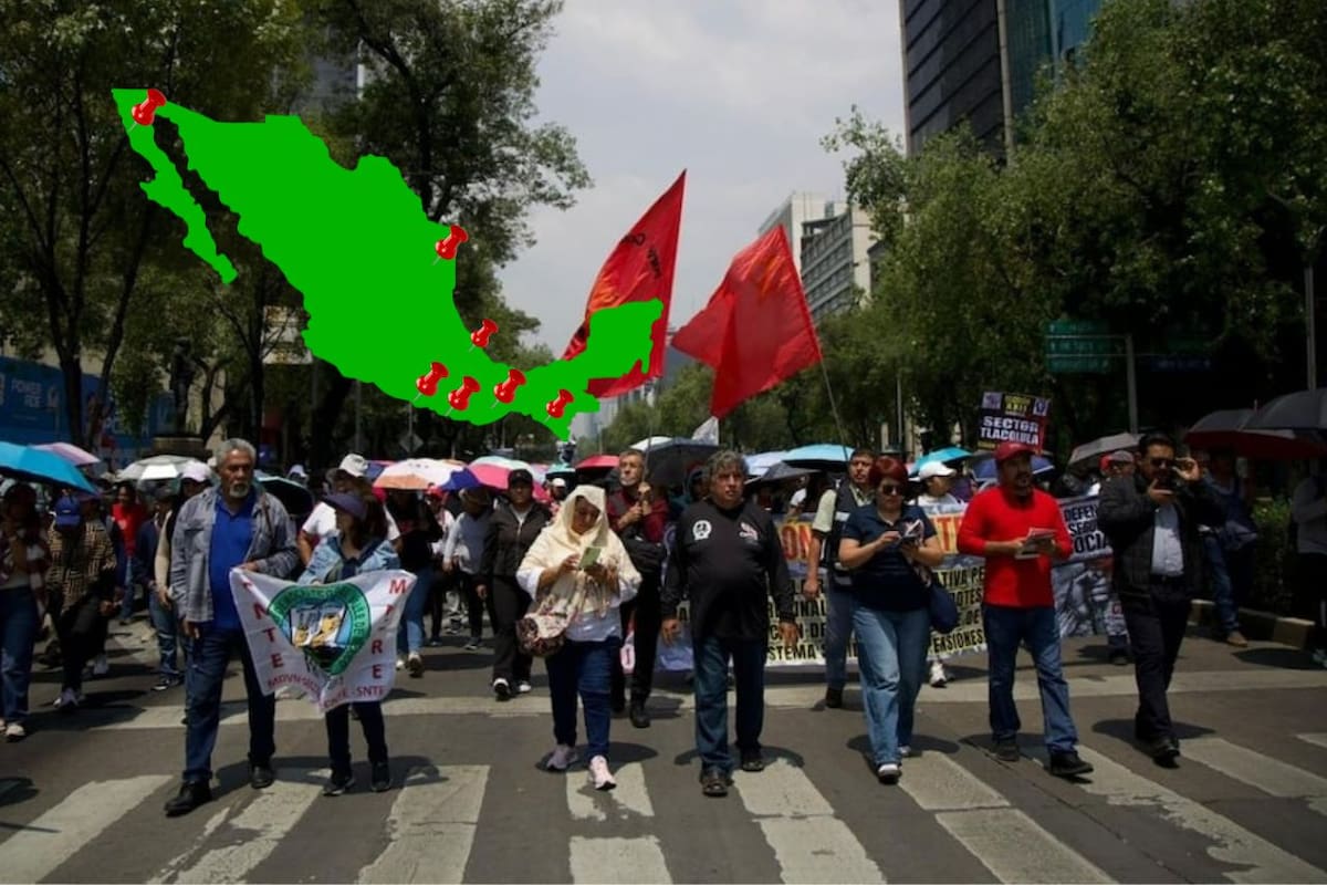 Paro nacional de la CNTE deja sin clases a estudiantes en 10 estados; estas son las entidades afectadas