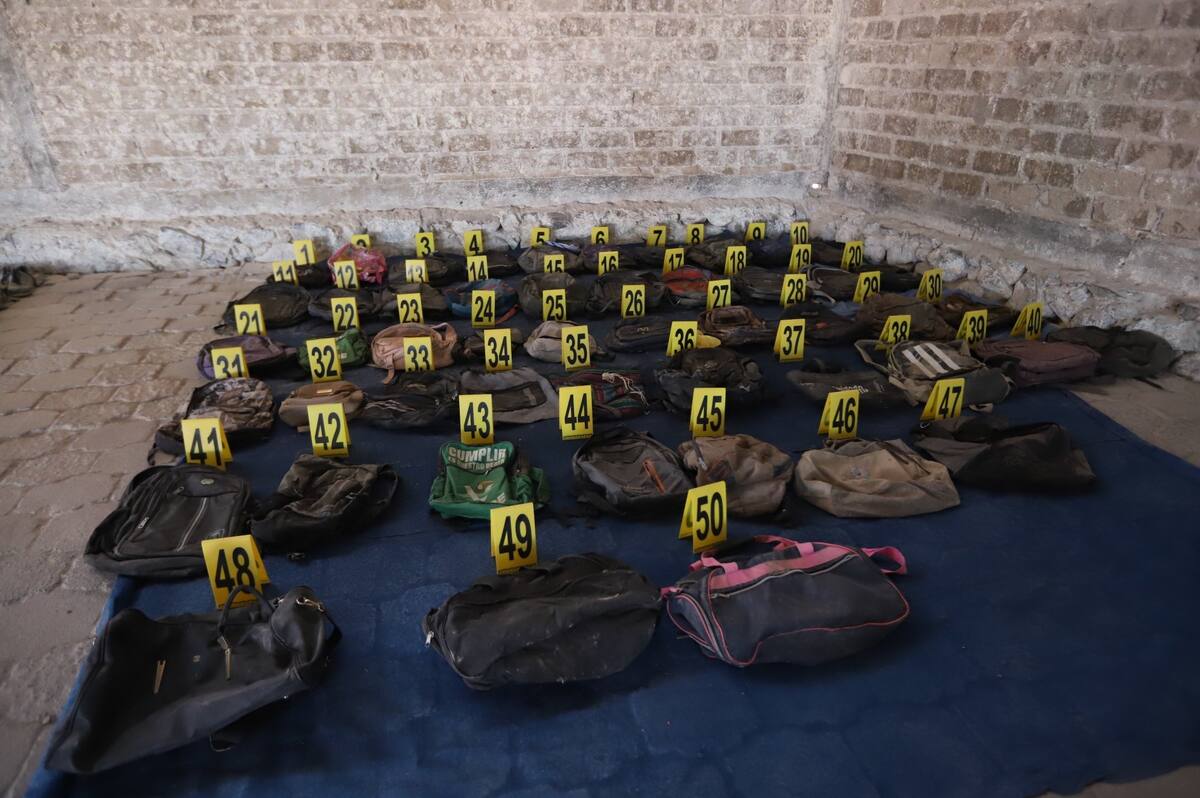 Hallazgos en el rancho Izaguirre, usado como campo de adiestramiento y exterminio por el CJNG. Foto: Fiscalía de Jalisco
