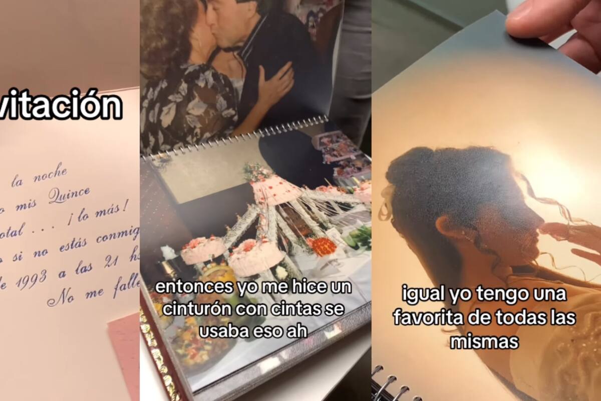 Así era una quinceañera hace 30 años": Mujer muestra su álbum de fotos y se vuelve viral