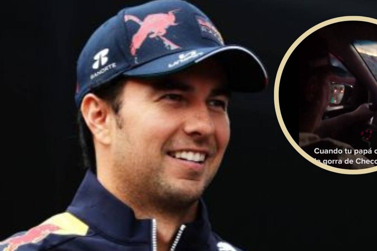 TikTok: Papá asegura manejar bien por usar gorra de Checo Pérez