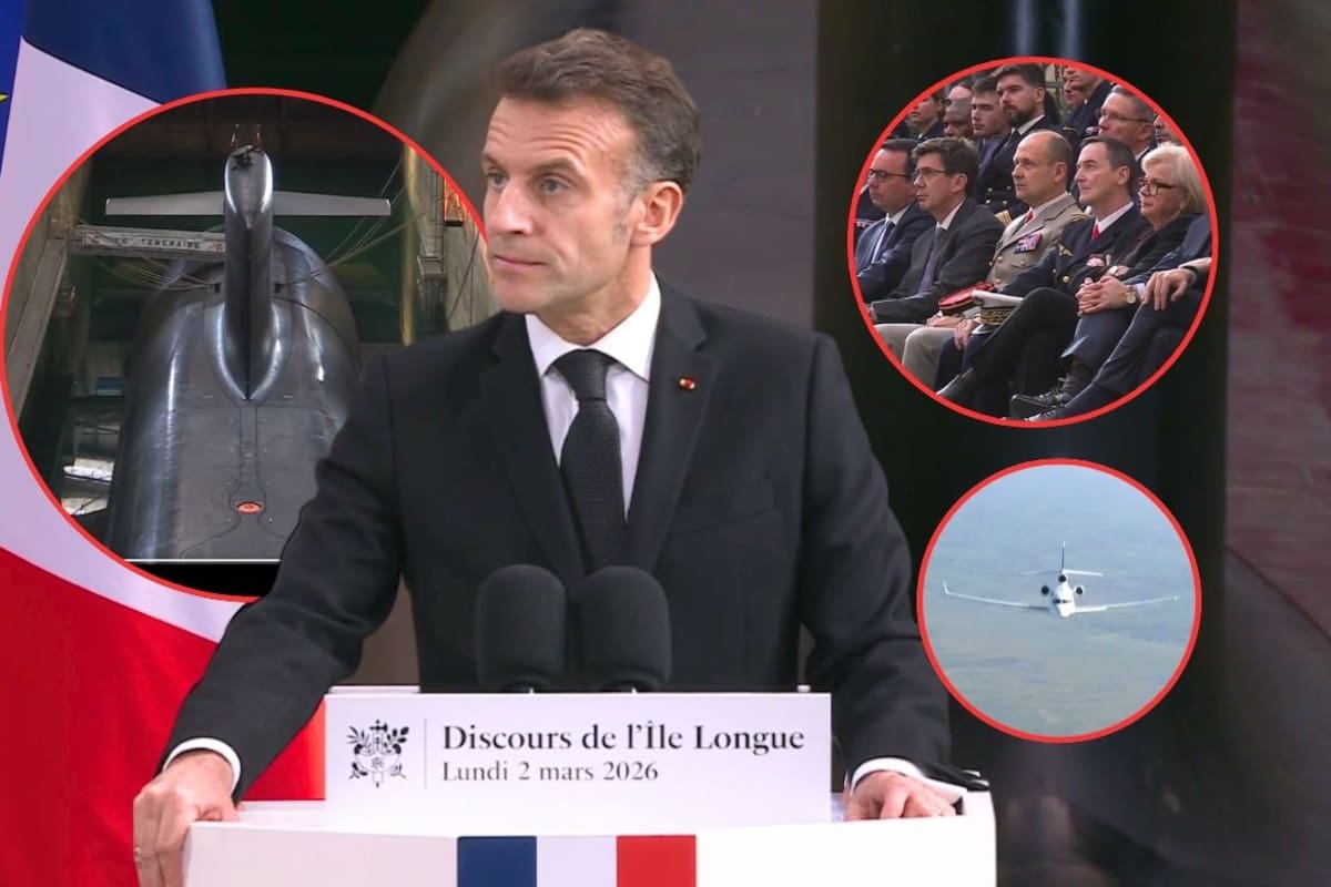 Macron anuncia que Francia reforzará su capacidad de defensa nuclear y aumentará ojivas ante “convulsiones geopolíticas” y posibles amenazas en Europa