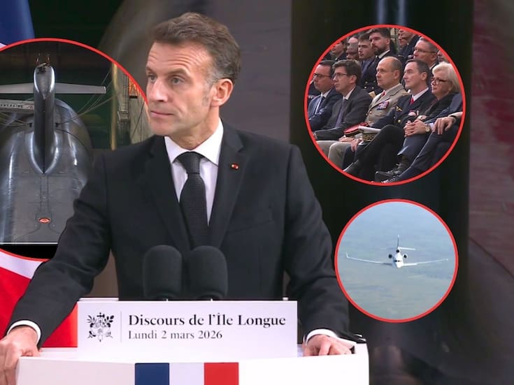 Macron anuncia que Francia reforzará su capacidad de defensa nuclear y aumentará ojivas ante “convulsiones geopolíticas” y posibles amenazas en Europa