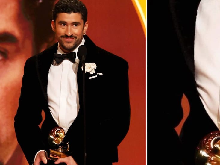 ¿Usó chaleco antibalas? La verdad detrás del polémico atuendo de Bad Bunny en los Grammy 2026