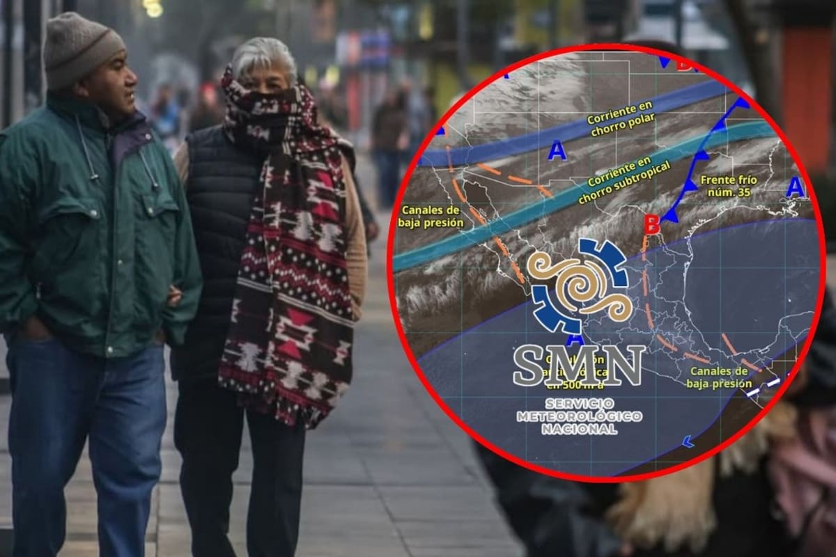 SMN alerta por lluvias fuertes y rachas de hasta 90 km/h provocadas por el frente frio 35: estos estados serán los más afectado