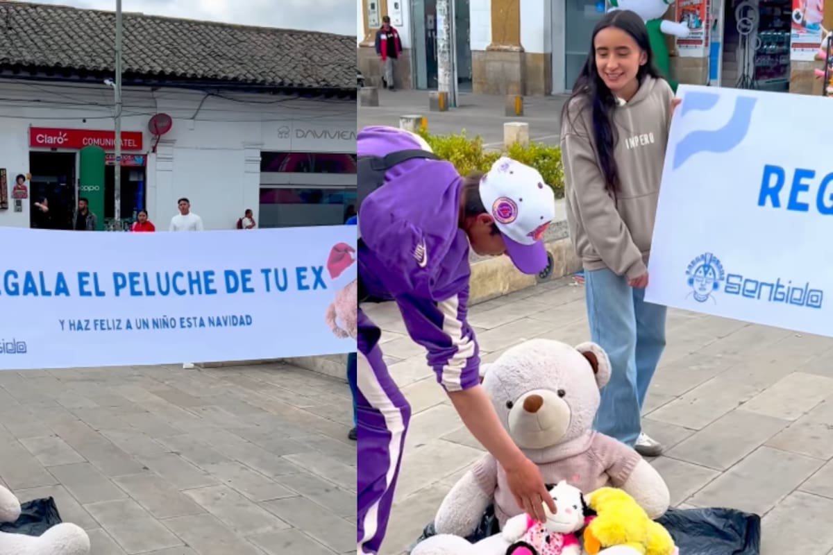 “Regala el peluche de tu ex”: la curiosa dinámica navideña que conquistó las redes