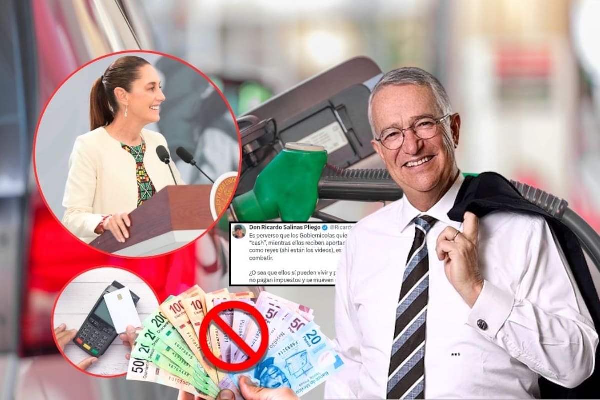 Ricardo Salinas Pliego critica plan de pagos digitales en gasolineras y casetas que Sheinbaum busca implementar “este año”