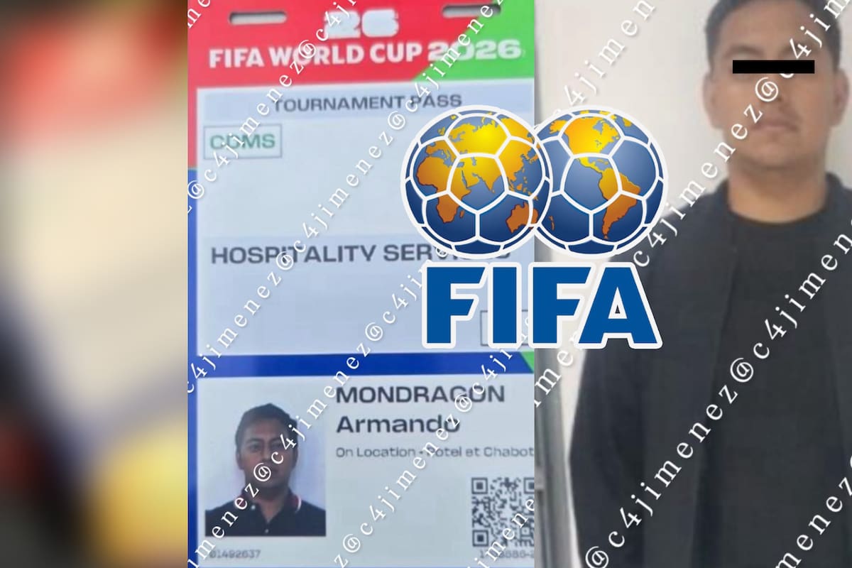 Lo capturan por rentar su gafete de la FIFA para partidos del Mundial 2026 a través de Facebook