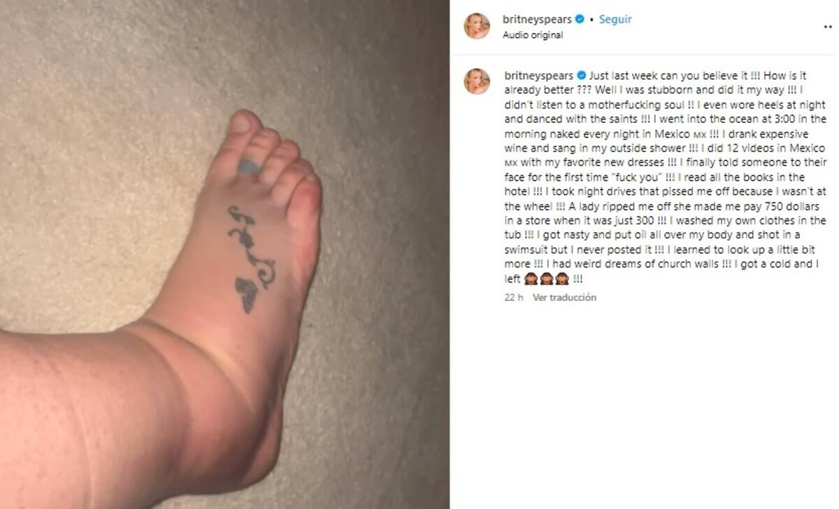 Britney Spears compartió su experiencia en México