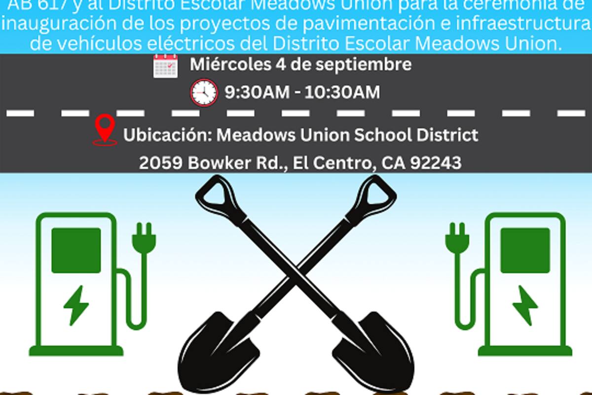 Imperial inicia proyectos de pavimentación e infraestructura para autos eléctricos en el Distrito Escolar