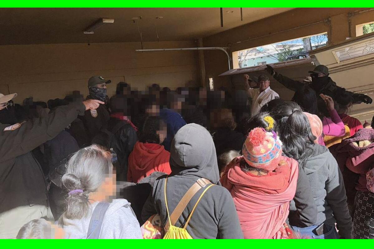 INM localiza en Santa Ana, Sonora, a 101 migrantes de Guatemala en casa abandonada
