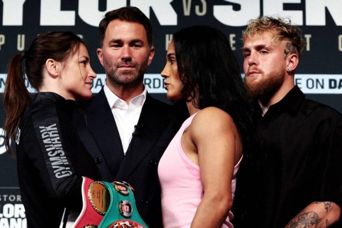 Jake Paul y Eddie Hearn hacen enorme apuesta para pelea de Amanda Serrano vs Katie Taylor