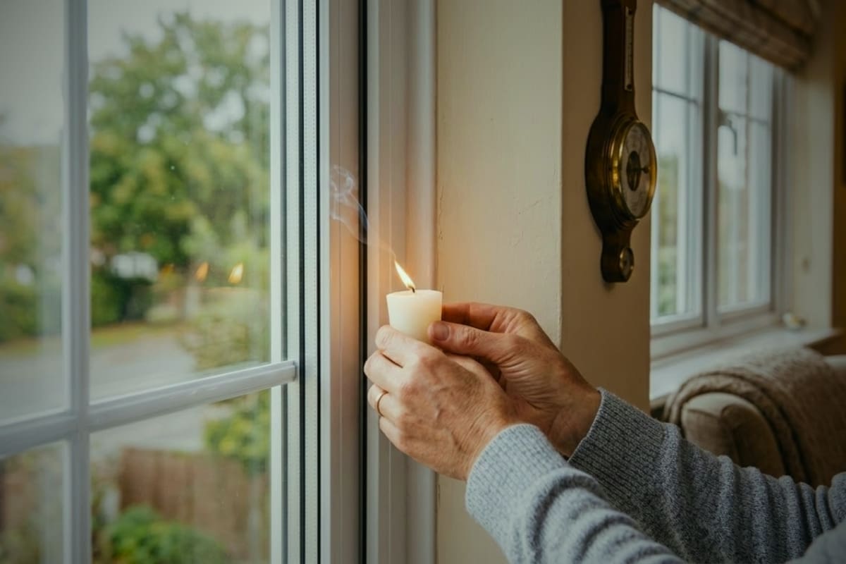Arquitectos recomiendan usar una vela en las ventanas para detectar fugas de aire en pocos segundos y distinguir si el gasto en el recibo de luz es por mal uso del aire acondicionado o por simples filtraciones invisibles que pueden sellarse con mantenimiento básico en casa: ¿cómo hacerlo?