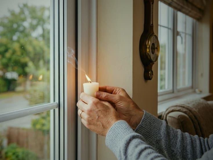 Arquitectos recomiendan usar una vela en las ventanas para detectar fugas de aire en pocos segundos y distinguir si el gasto en el recibo de luz es por mal uso del aire acondicionado o por simples filtraciones invisibles que pueden sellarse con mantenimiento básico en casa: ¿cómo hacerlo?