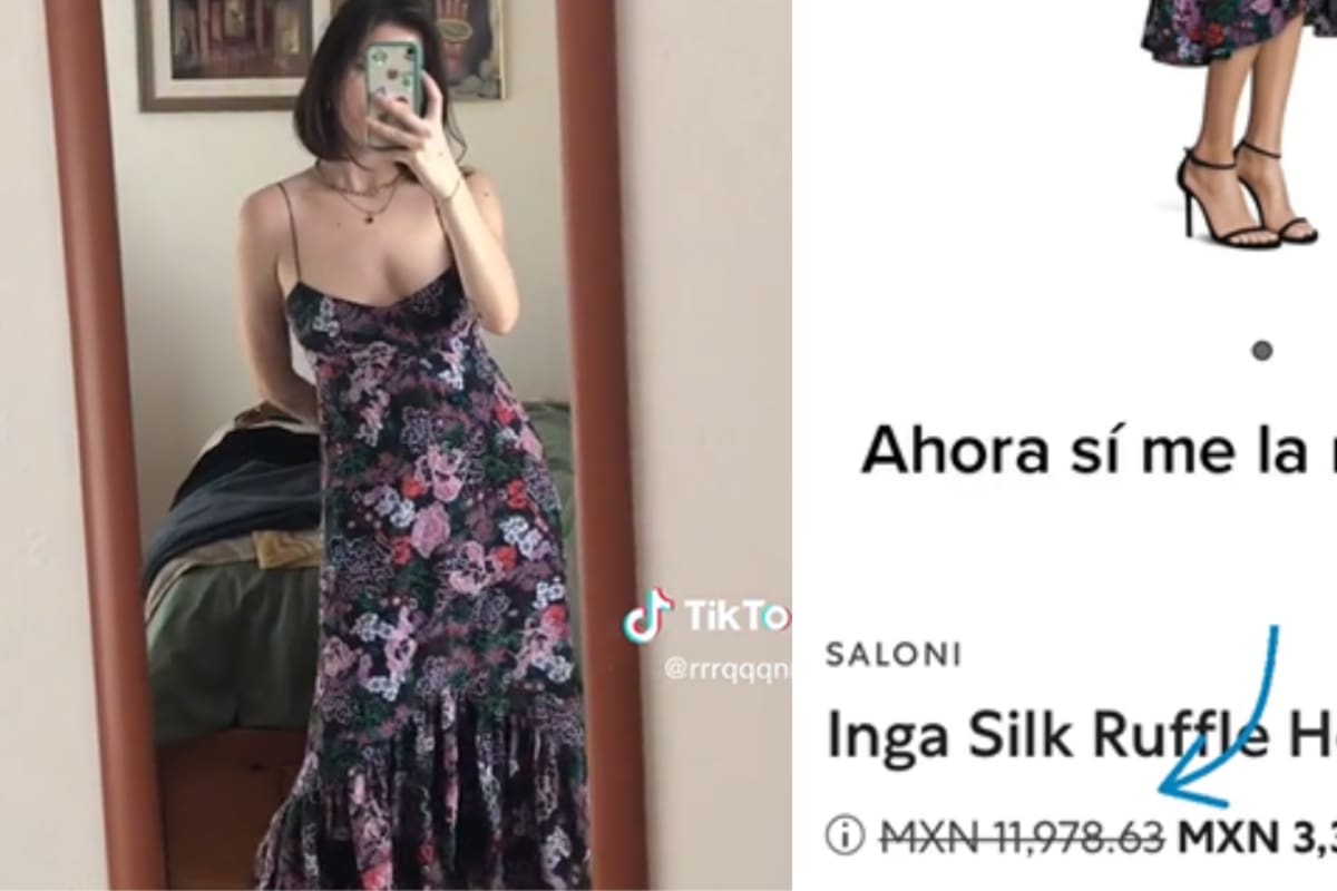 VIRAL: ¡Sin saberlo! Compra en tianguis vestido de marca lujosa que vale casi 11 mil pesos