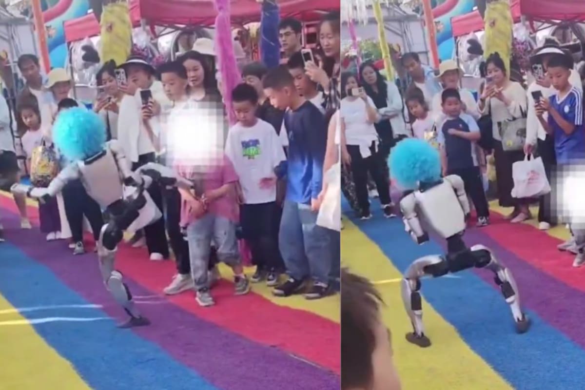 Robot bailarín da patada en el estómago a niño durante una presentación en China