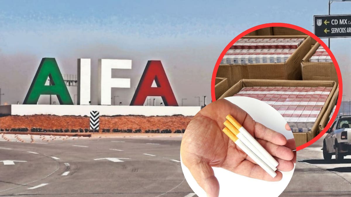 Autoridades detectaron en el AIFA un envío de 84 mil cigarrillos presuntamente apócrifos procedente de Bélgica durante revisión en la Aduana
