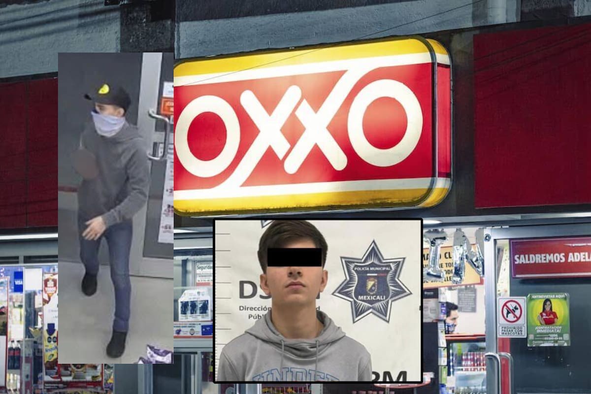 Joven intenta robar el Oxxo en el que trabajaba, en su cabeza fue una buena idea pero ante las cámaras no; lo reconocen y detienen