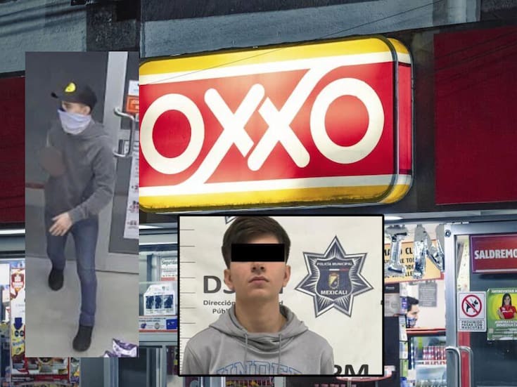 Joven intenta robar el Oxxo en el que trabajaba, en su cabeza fue una buena idea pero ante las cámaras no; lo reconocen y detienen
