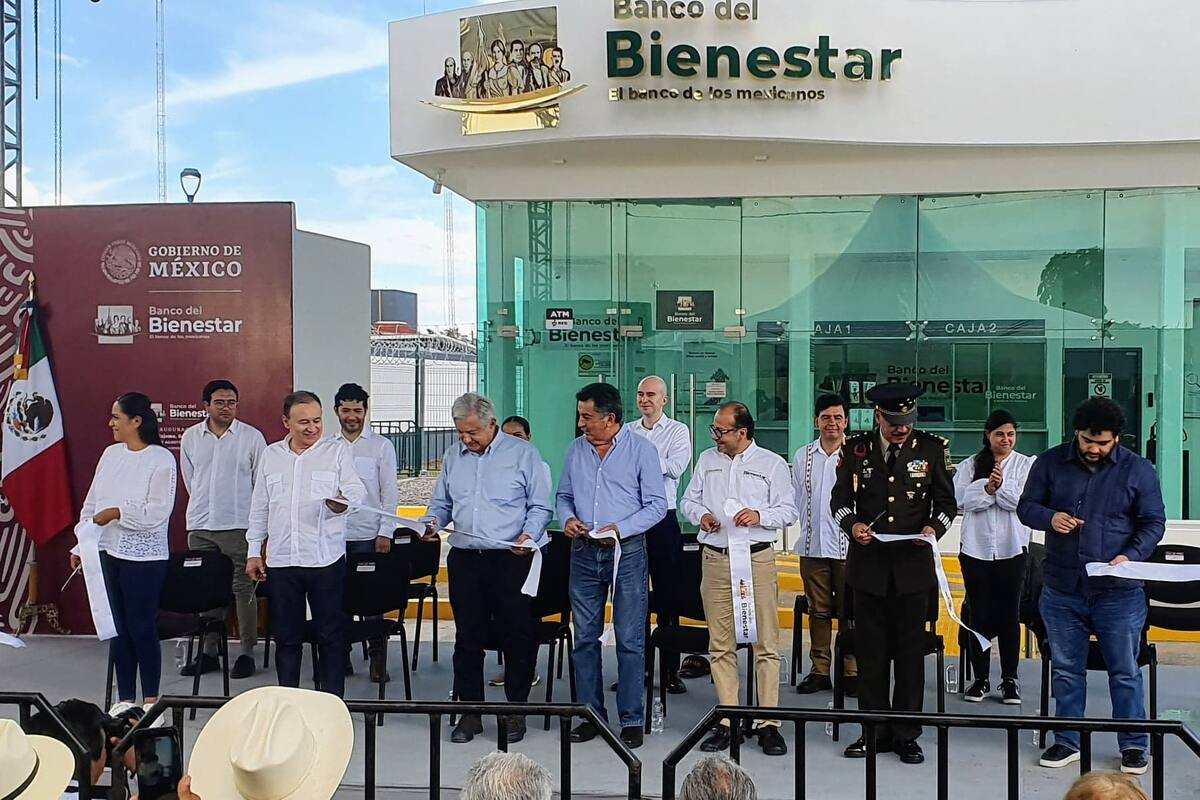 Inaugura AMLO banco de Bienestar en Cajeme