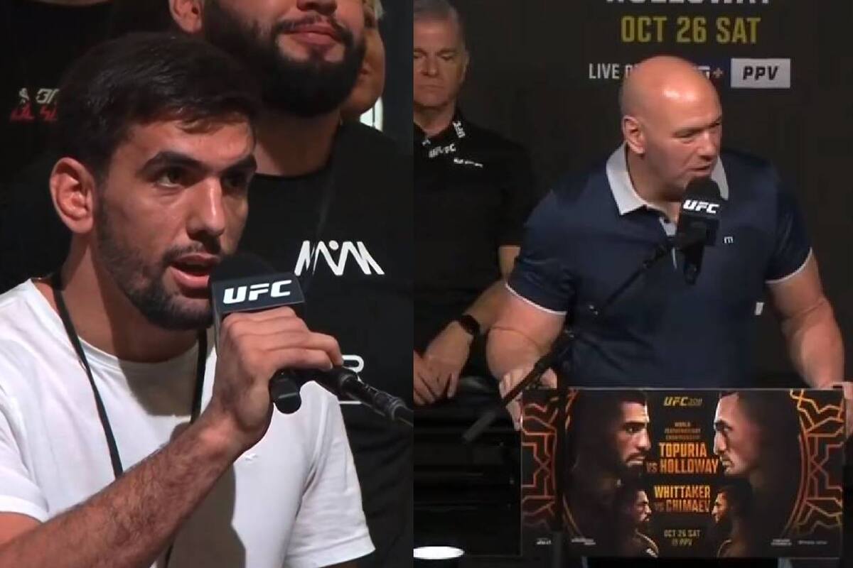 Joven peleador pide oportunidad a Dana White en plena conferencia de UFC 308