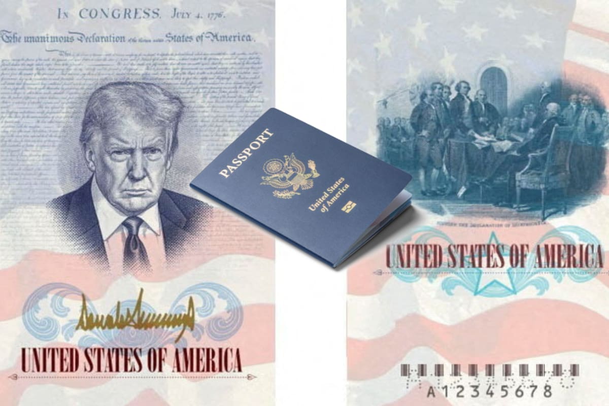 EEUU lanzará pasaportes conmemorativos por los 250 años de independencia con imagen de Donald Trump y diseño especial disponible desde este verano