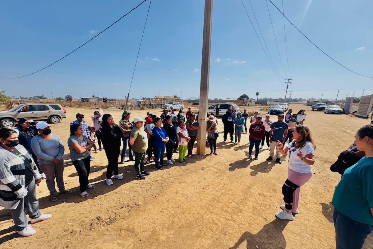 Avanzan obra de electrificación en San Quintín
