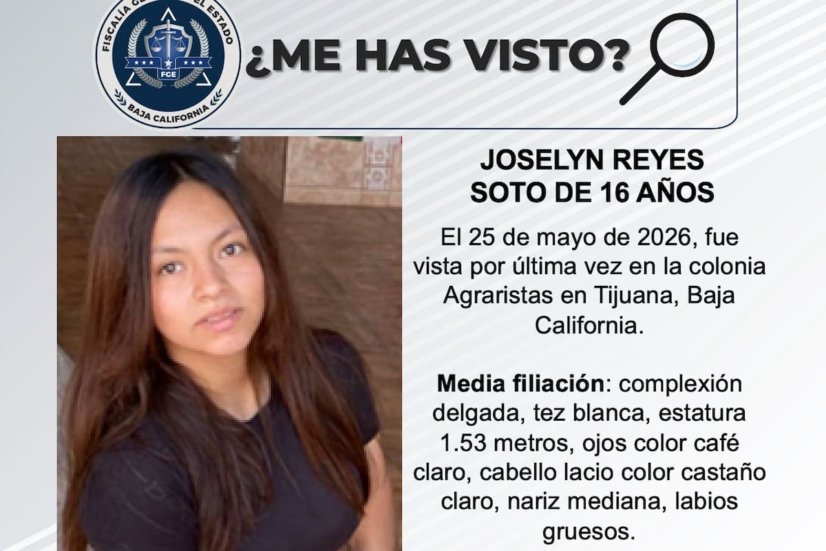 Se busca a Joselyn Reyes Soto de 16 años