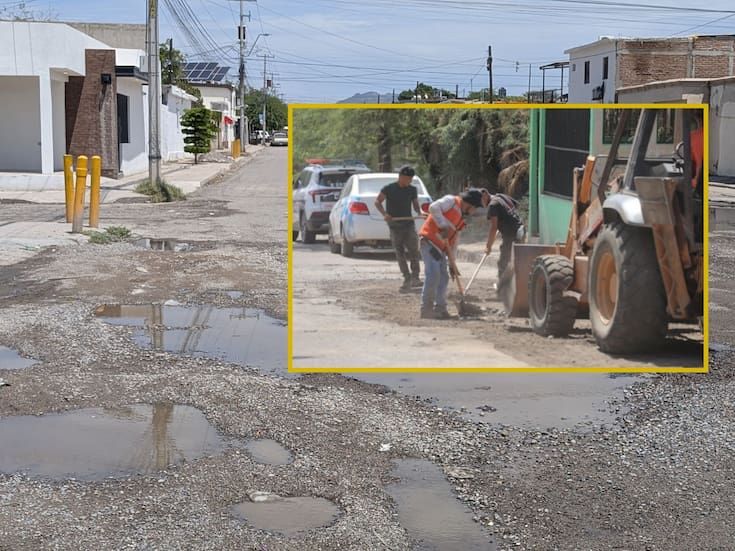 Trabajan día y noche para tapar baches en Hermosillo