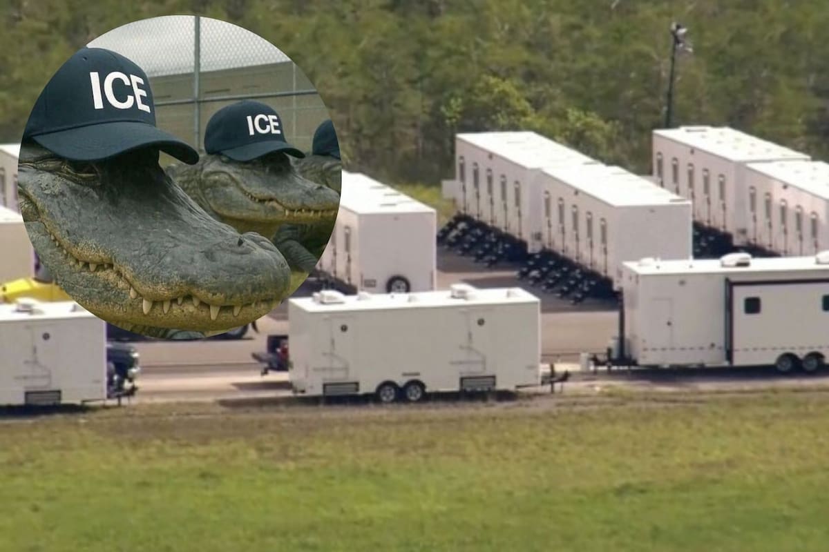 Protestan en Florida contra apertura de “Alligator Alcatraz”, cárcel migratoria en los Everglades