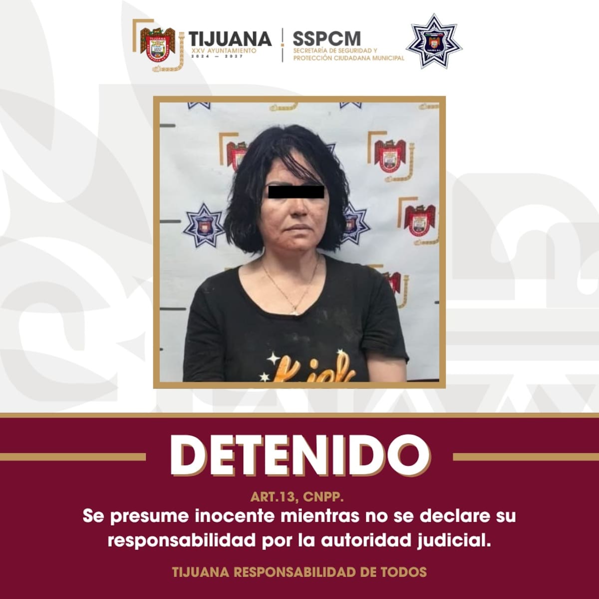 Una mujer de 40 años fue detenida por la Policía Municipal tras una agresión con arma blanca en la colonia Lomas de la Presa, donde un hombre perdió la vida.
Foto: Cortesía.