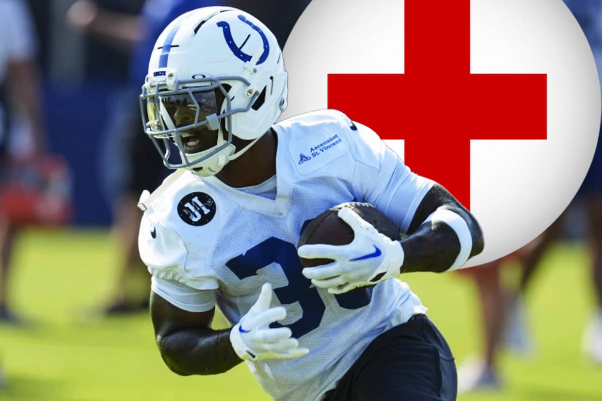 Colts pierde a Salvon Ahmed por una lesión tras una tacleada ilegal de un compañero durante los entrenamientos de pretemporada de la NFL