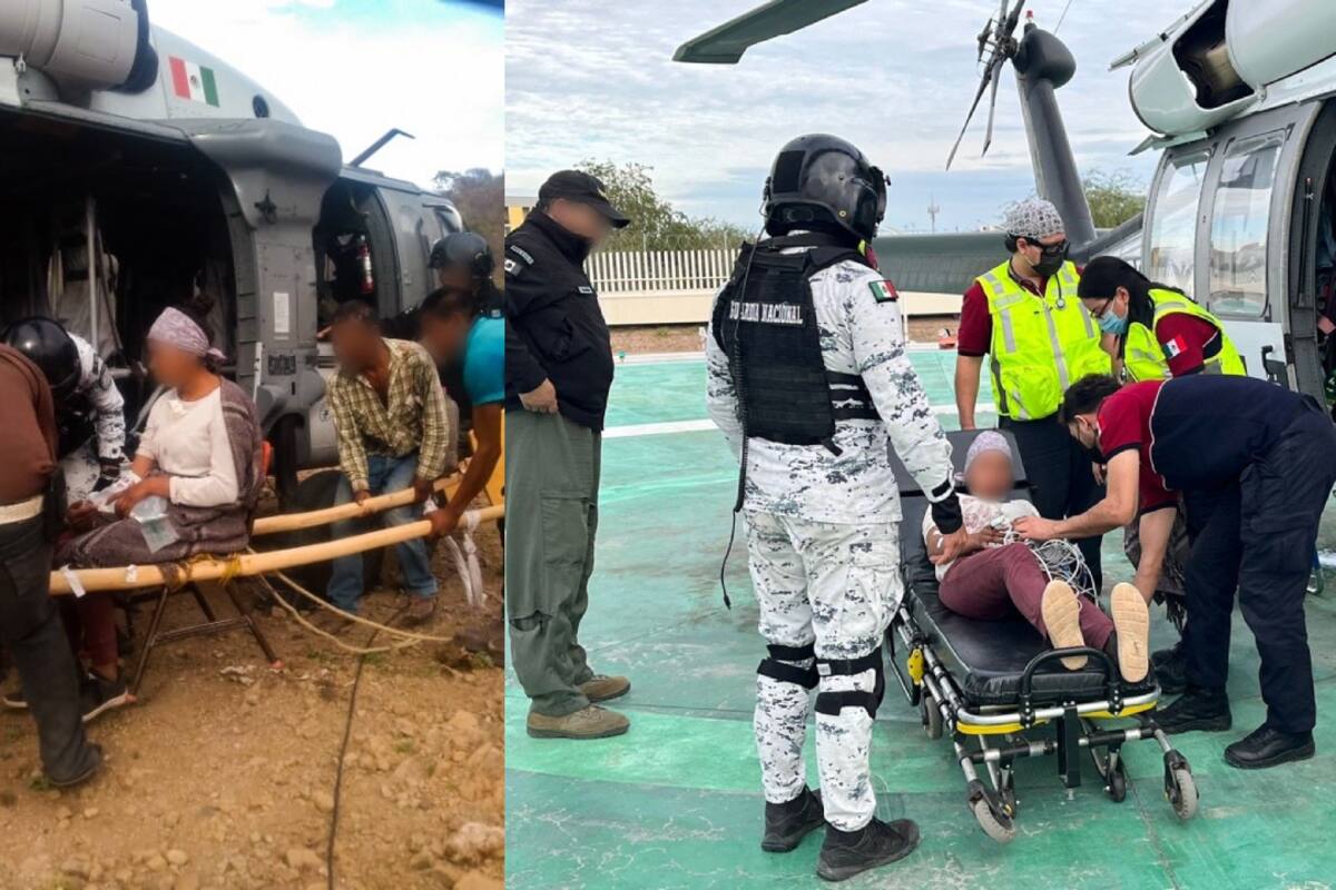 Realiza Guardia Nacional aterrizaje de riesgo en Sonora para rescatar a joven embarazada