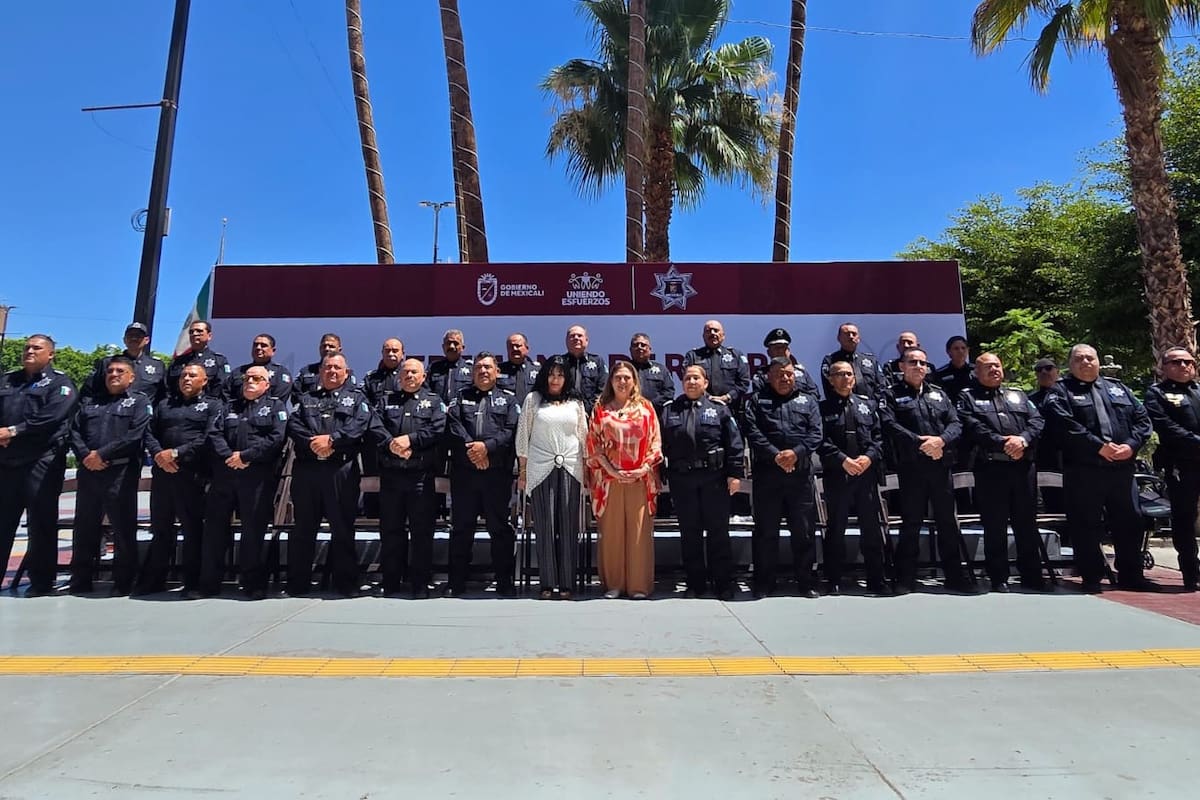 Implementan retiro anticipado para policías de Mexicali; 32 agentes son los primeros beneficiados