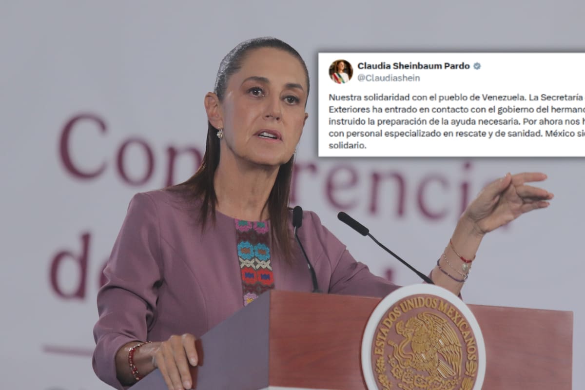 Claudia Sheinbaum instruyó preparar ayuda para Venezuela tras los terremotos; el país solicitó apoyo en rescate y sanidad