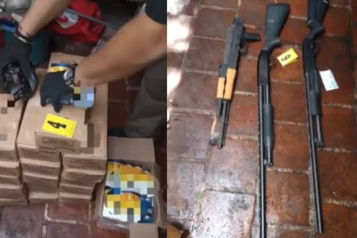 FGR asegura armas largas y cerca de seis mil cartuchos durante cateo en Jalisco