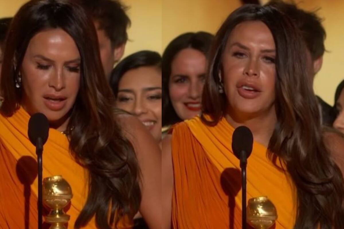 Critican el discurso de agradecimiento de Karla Sofía Gascón en los Globos de Oro