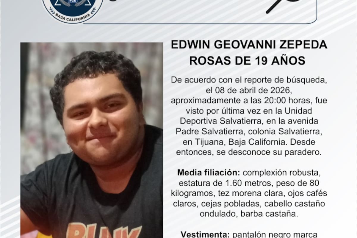 Edwin Geovanni Zepeda Rosas de 19 años de edad