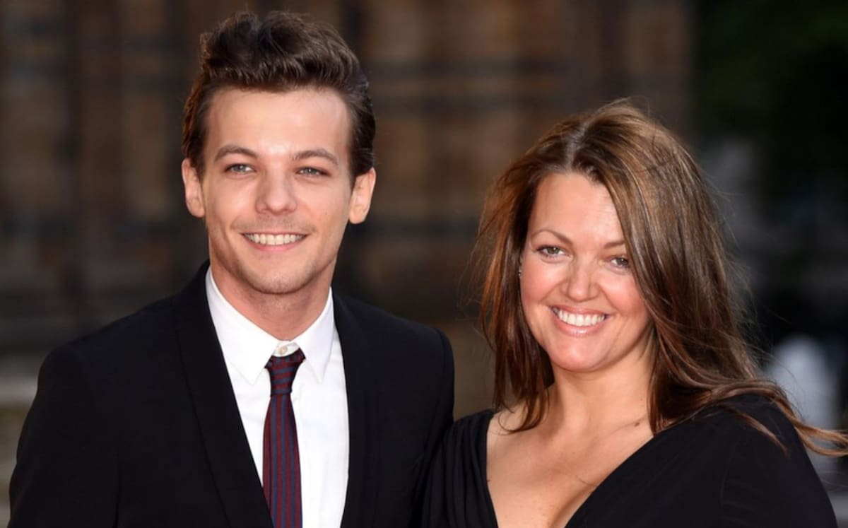 Louis Tomlinson y su madre.