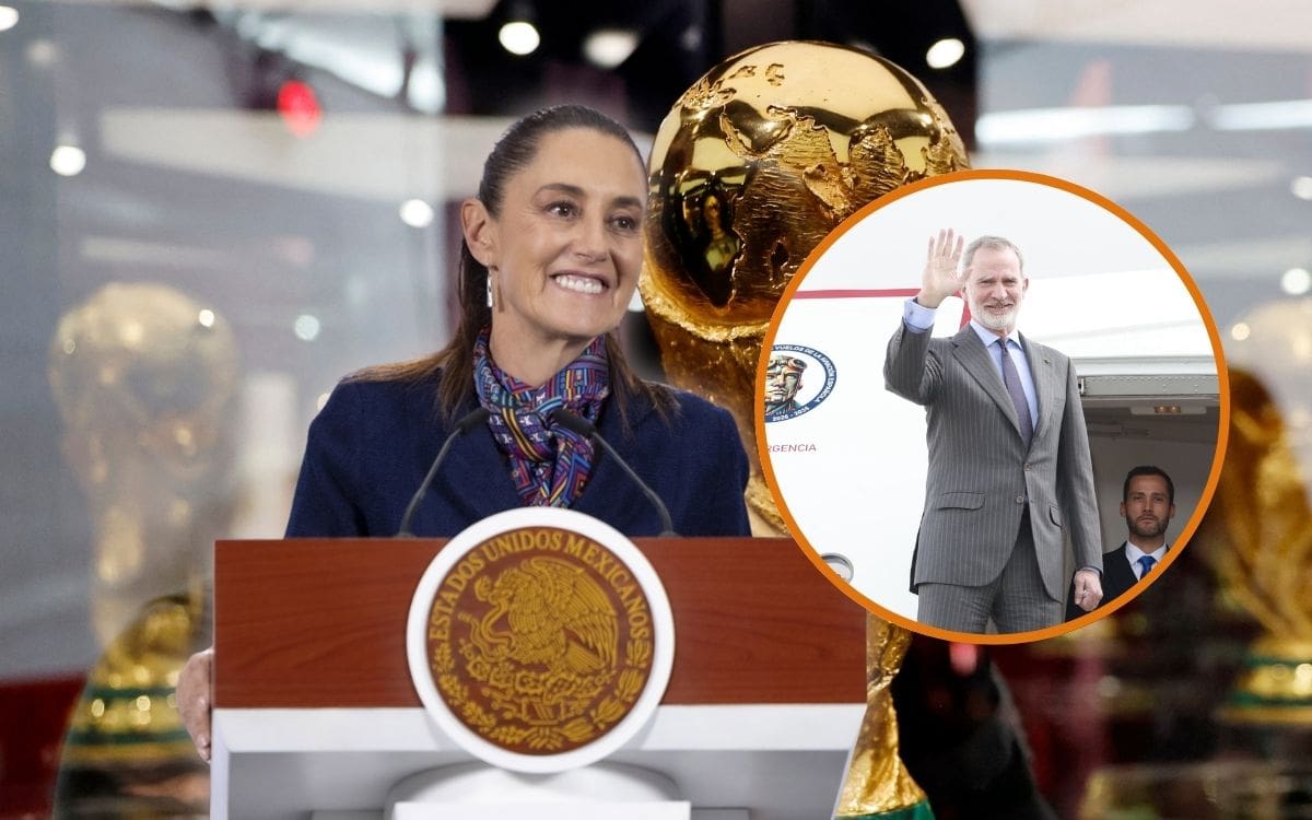 Sheinbaum invita al rey Felipe VI al Mundial 2026 en México tras reconocer “mucho abuso” en la Conquista, en un gesto que marca nuevo acercamiento diplomático entre ambos países. | Crédito: Presidencia/REUTERS/Especial