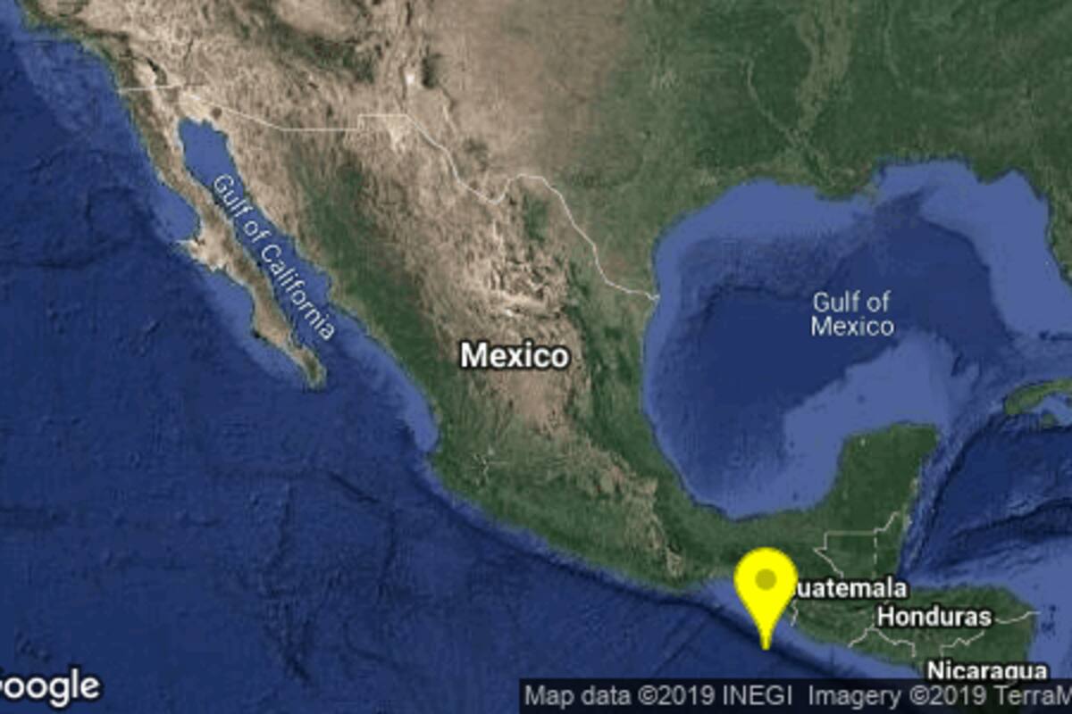 Potente sismo de magnitud 5,8 se registra frente a las costas de Guatemala y México