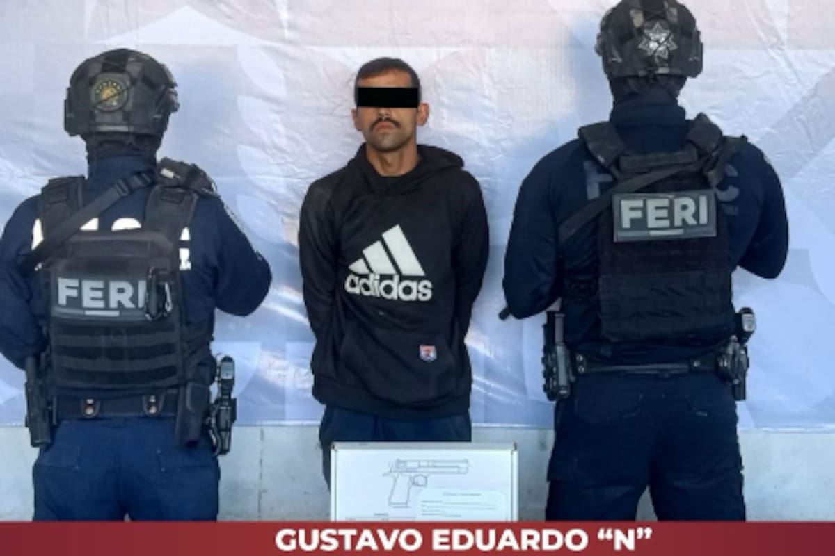 Sujeto armado es detenido en Porticos del Valle