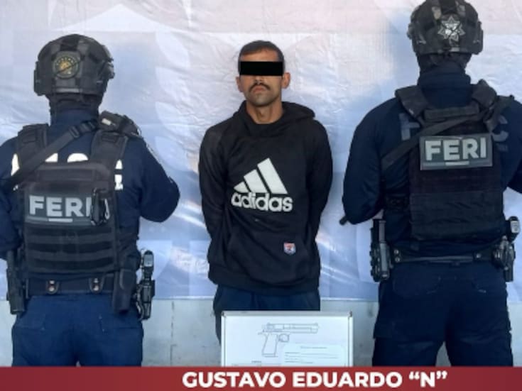 Sujeto armado es detenido en Porticos del Valle