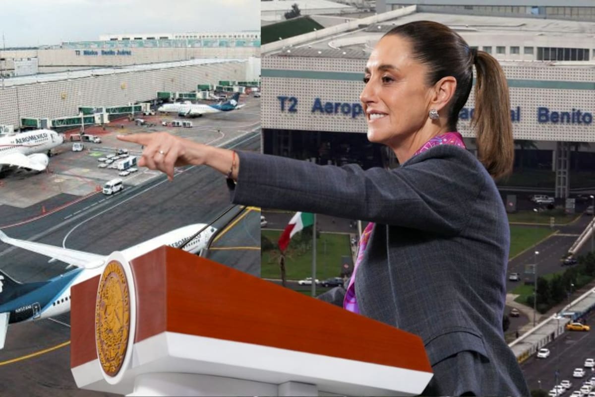 Sheinbaum asegura que la seguridad en el AICM está garantizada tras incidente entre vuelos de Aeroméxico y Delta “afortunadamente no paso a mayores”