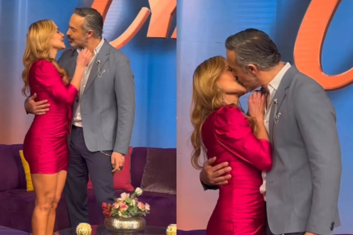 Carlos Arenas besa apasionadamente a Ximena Córdoba en vivo durante la transmisión de “Cuéntamelo Ya!”